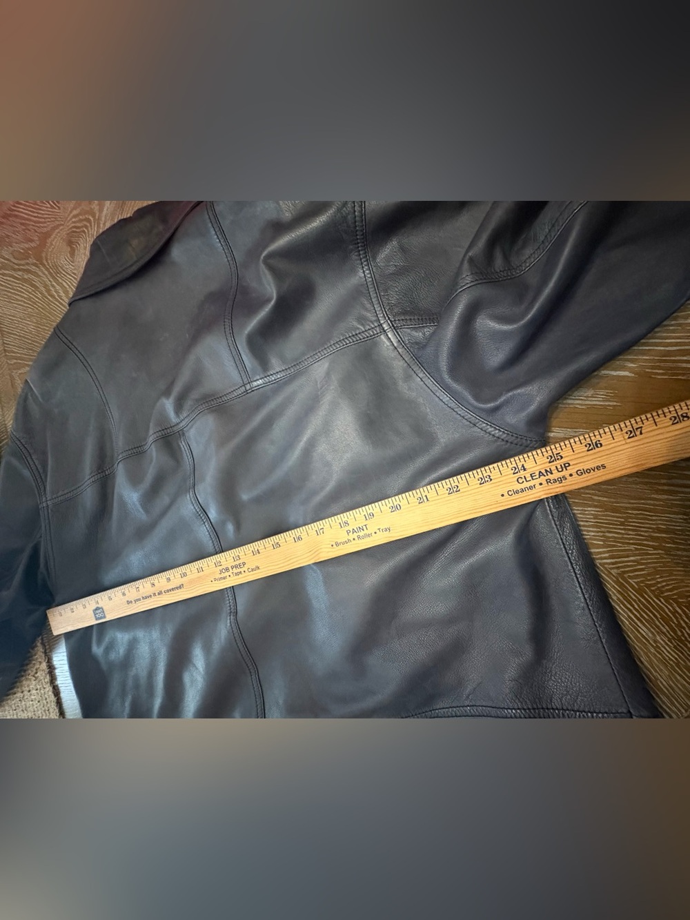 Yves Saint Laurent Vintage Lambskin Leather Coat Size 14 Petite - Picture 14 of 16
